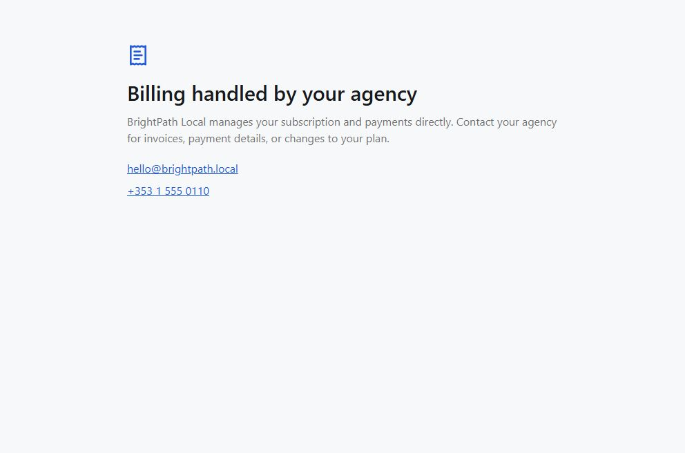 Managed client billing directs the business to its agency.